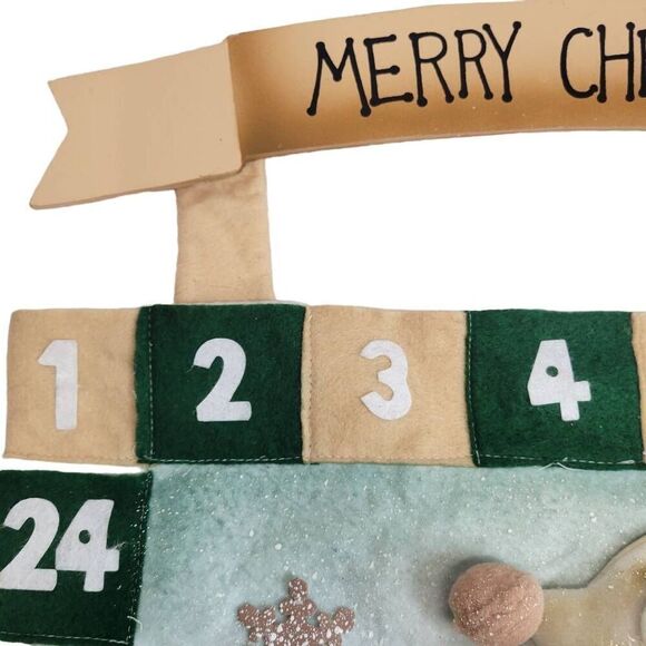 Advent calendar wall decor Snow gnome Christmas countdown - Picture 3 of 6
